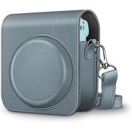 Fintie Protective Case for Fujifilm Instax Mini 11 Instant Camera - Premium Vegan Leather Bag Cover with Removable Adjustable Strap, Cloudy Blue