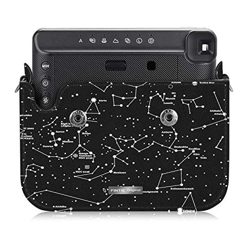  Fintie Protective Case for Fujifilm Instax Square SQ6 Instant Film Camera - Premium Vegan Leather Bag Cover with Removable Adjustable Strap, Constellation
