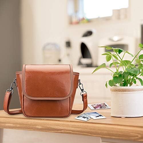  Fintie Carrying Case Compatible with Polaroid Originals OneStep+, Onestep 2 VF, Now+ I-Type, Now I-Type Instant Film Camera - Premium Vegan Leather Travel Bag w/Removable Strap & P