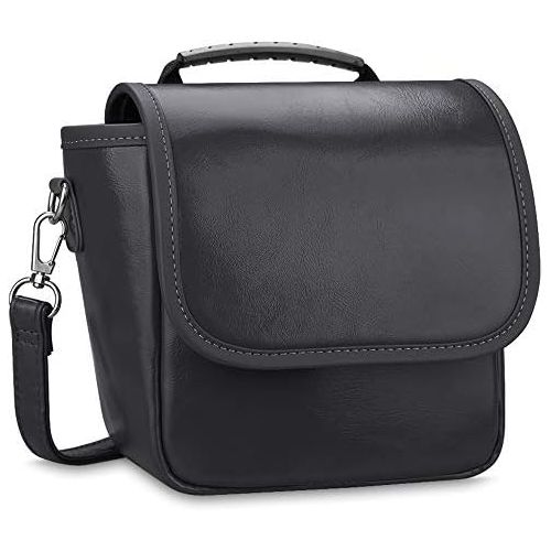  Fintie Carrying Case Compatible with Polaroid Originals OneStep+, Onestep 2 VF, Now+ I-Type, Now I-Type Instant Film Camera - Premium Vegan Leather Travel Bag w/Removable Strap & P