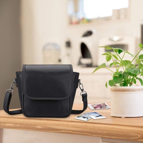  Fintie Carrying Case Compatible with Polaroid Originals OneStep+, Onestep 2 VF, Now+ I-Type, Now I-Type Instant Film Camera - Premium Vegan Leather Travel Bag w/Removable Strap & P