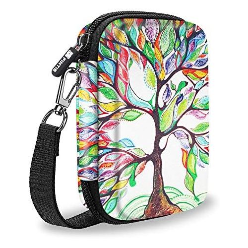  Fintie Protective Case for HP Sprocket Portable (2nd Edition), Polaroid Zip/Snap Touch/Mint Camera, Lifeprint 2x3 Photo Printer, Shockproof Hard Shell Carrying Case, Love Tree