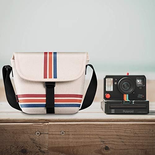  Fintie Camera Bag Compatible with Polaroid OneStep+, Onestep 2 VF, Now+ I-Type, Now I-Type Instant Film Camera - Canvas Travel Bag Soft Pouch with Adjustable Strap & Interior Pocke
