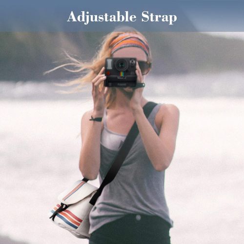  Fintie Camera Bag Compatible with Polaroid OneStep+, Onestep 2 VF, Now+ I-Type, Now I-Type Instant Film Camera - Canvas Travel Bag Soft Pouch with Adjustable Strap & Interior Pocke