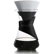 Finum BLOOM AND FLOW - Kaffeebrueher mit Glaskaraffe, Kaffeebereiter, Handbrueh Kaffee, Kaffeezubereiter, Filterkaffee, Pour Over, Kaffeeaufbereiter aus Glas mit Filter, Kaffeekessel