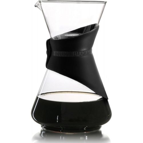  Finum BLOOM AND FLOW - Kaffeebrueher mit Glaskaraffe, Kaffeebereiter, Handbrueh Kaffee, Kaffeezubereiter, Filterkaffee, Pour Over, Kaffeeaufbereiter aus Glas mit Filter, Kaffeekessel