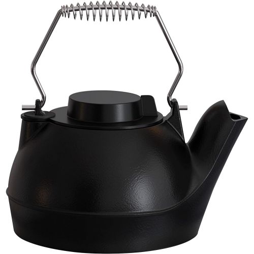  [아마존베스트]Fire Beatuy Fire Beauty Humidifying Iron Kettle，Stove Humidifier，Wood Stove Kettle，Cast Iron，Chrome handle，Matte Black