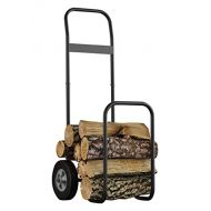 Fire Beauty Firewood Log Cart Carrier, Outdoor and Indoor Wood Rack Storage Mover, Rolling Dolly Hauler