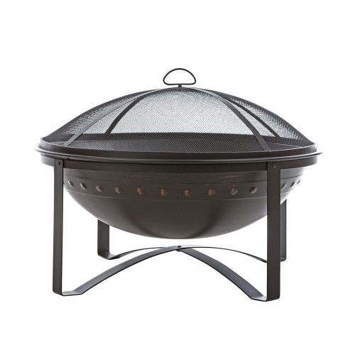  Fire Sense 62332 Highland Wood Burning Pit, Brushed Bronze