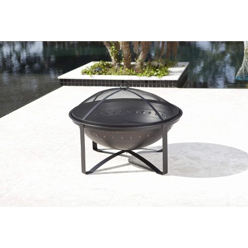  Fire Sense 62332 Highland Wood Burning Pit, Brushed Bronze