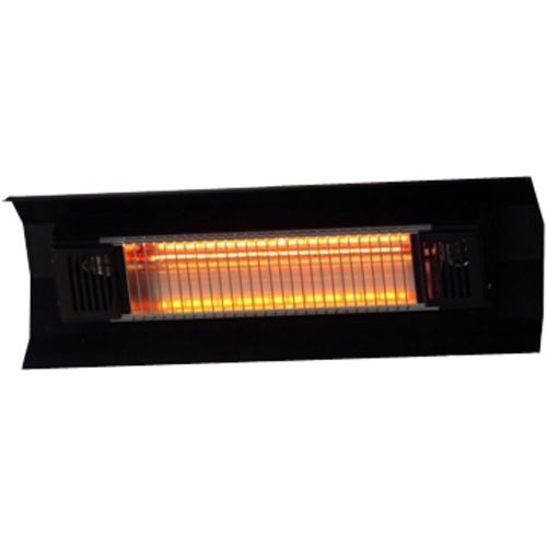  Fire Sense Indoor/Outdoor Wall-Mount Infrared Heater, Black