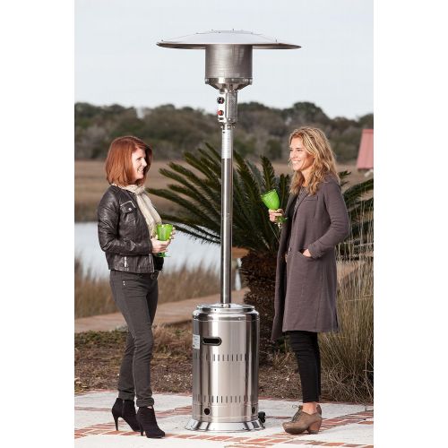  Fire Sense Commercial Patio Heater, Unpainted Stainless Steel