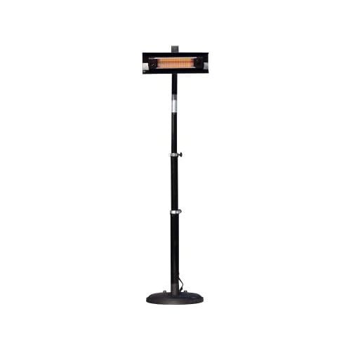  Fire Sense Telescoping Infrared Indoor/Outdoor Patio Heater, Black, 02678