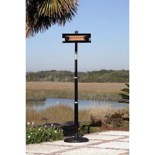  Fire Sense Telescoping Infrared Indoor/Outdoor Patio Heater, Black, 02678