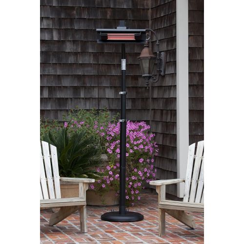  Fire Sense Telescoping Infrared Indoor/Outdoor Patio Heater, Black, 02678