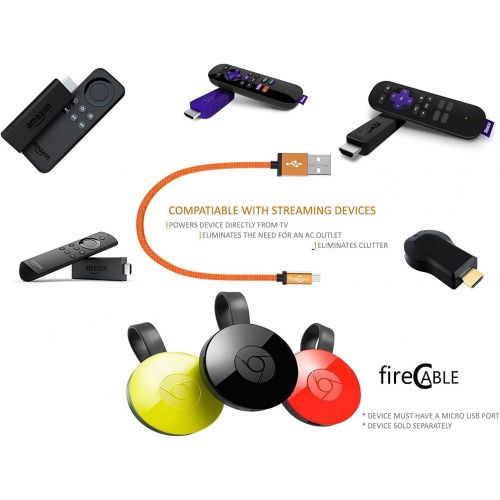  [아마존베스트]fire-Cable Plus Wireless Adapter, Powers Streaming TV Sticks Directly from TV USB Port (Eliminates AC Outlet and Cords)