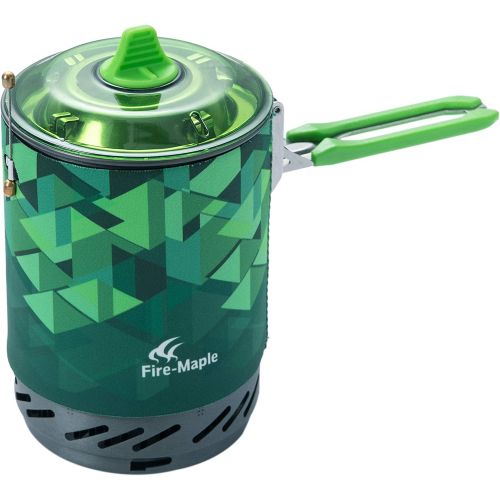  Fire-Maple Fixed-Star 2 Personal Cooking System Stove w/Electric Ignition, Pot Support & Propane/Butane Canister Stand | Jet Burner/Pot System for Backpacking, Camping, Hiking, or