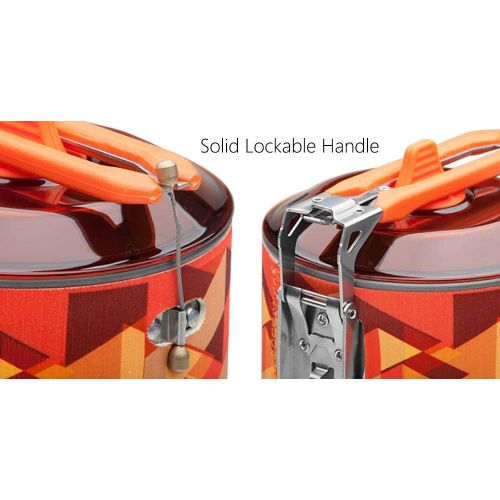  Fire Maple X2 Cooking System Portable Backpacking Camping Stove Camping Pot with Piezo Ignition