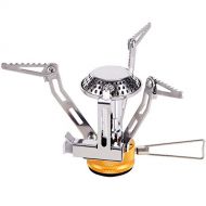 Fire Maple FMS 102 Ultralight Portable Gas Fuel Canister Folding Backpacking Stove Outdoor Camping Gas Burner With Push Start Piezo Igniter Perfect Isobutane/Propane Stove For Hiki