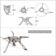 Fire-Maple Blade 2 Titanium Backpacking Stove Camping Gas Burner with Preheating System Suitable for Cold Weather