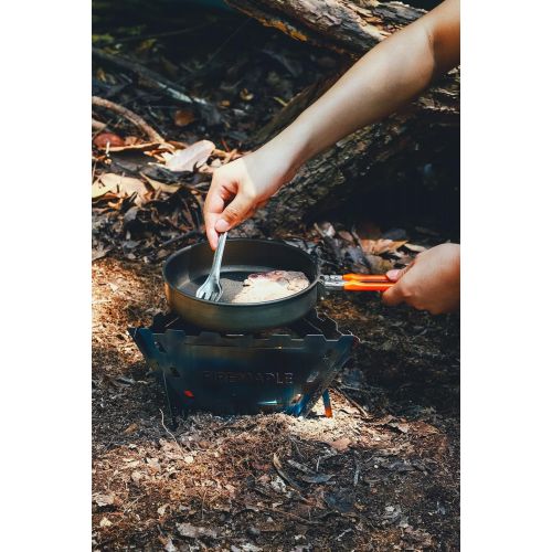  Fire Maple Maverick Wood Stove Portable Durable Stainless Steel Campfire Stove Ideal for Camping Backpacking Hiking Trips (Triangle Version)
