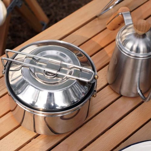  Fire-Maple Antarcti 1.0 Liter Stainless Steel Camping Cook Pot with Locking Lid