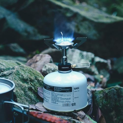  Fire Maple Buzz Portable Single Burner Backpacking Stove Compact Mini Propane Camping Gas Stoves Ultralight and Foldable Outdoor Cooking Gear 10578BTU/h 2.6oz Idear for Trekking Hi