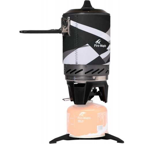  [아마존베스트]Fire-Maple Fixed-Star 2 Personal Cooking System Stove w/Electric Ignition, Pot Support & Propane/Butane Canister Stand | Jet Burner/Pot System for Backpacking, Camping, Hiking, Eme