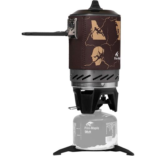  [아마존베스트]Fire-Maple Fixed-Star 2 Personal Cooking System Stove w/Electric Ignition, Pot Support & Propane/Butane Canister Stand | Jet Burner/Pot System for Backpacking, Camping, Hiking, Eme