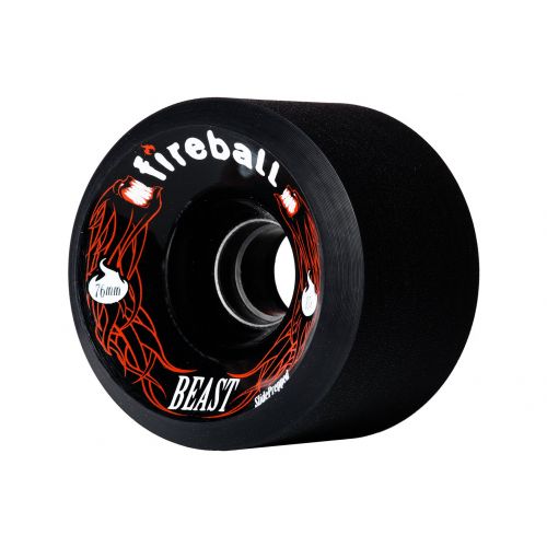  Fireball Skate Fireball Beast 76mm Longboard Skateboard Wheels (Set of 4 Wheels) with Bearings