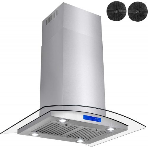  Firebird FIREBIRD Stainless Steel 36 Euro Style Island Mount Range Hood LED Screen