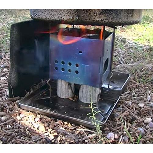  Firebox Ultralight Titanium Nano Stove G2 + X-Case Kit - Wood Burning/Multi Fuel - Folding Camp/Bushcraft