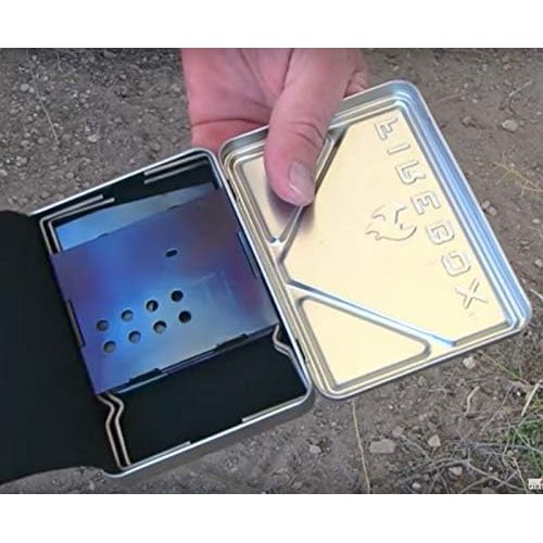  Firebox Ultralight Titanium Nano Stove G2 + X-Case Kit - Wood Burning/Multi Fuel - Folding Camp/Bushcraft