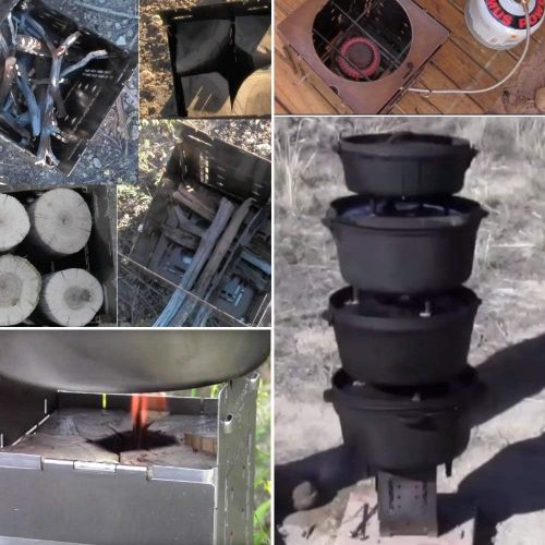  Firebox Bushcraft Camp Stove Kit - Wood Burning/Multi Fuel - Collapsible/Folding - Portable Campfire - Model Gen 2 5 inch / G2-5 Stainless Steel Camping Stove