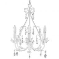 Firefly Home & Kids Lighting Sophia Crystal Chandelier, Clear Crystals, 4-Light