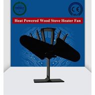 Fireplace Fans Wood Stove Fan Two Blades Aluminum Eco Friendly Heat Powered Wood Stove Fan
