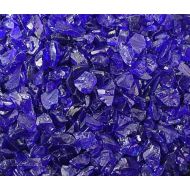 Fireplace Glass San Diego Fire Pit Glass Rocks, ~38-12 COBALT BLUE, 40 LBS