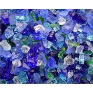 Fireplace Glass San Diego Caribbean Mix - Fireplace Glass-Fire Pit Fireglass ~38-12 - 20 LBS