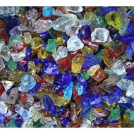 Fireplace Glass San Diego FGSD Rainbow Mix Fireglass Fireplace Fire Pit Glass ~38-12, 10 LBS