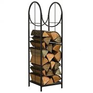 Fireplace screen LXLA Indoor Outdoor Firewood Holder Wood Stacking Rack, 47 Inch Tall Modern Log Stand for Fireplace Side Firepits, Wood Burning Stove (Size : 33×33×120cm/13×13×47in)