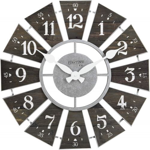  FirsTime 99681 Numeral Windmill Wall Clock, Multicolor