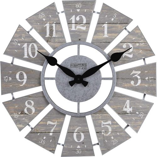  FirsTime 99681 Numeral Windmill Wall Clock, Multicolor