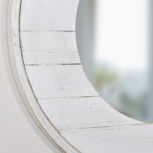  FirsTime & Co. Ellison Shiplap Accent Wall Mirror, 27, Aged White