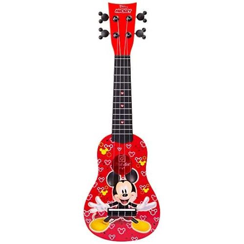  [아마존베스트]First Act Mickey Mouse Toy Ukulele, 20 Inch - Ukulele for Beginners, Musical Instruments for Toddlers and Preschoolers - Features Your Child’s Favorite Disney Character