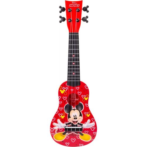  [아마존베스트]First Act Mickey Mouse Toy Ukulele, 20 Inch - Ukulele for Beginners, Musical Instruments for Toddlers and Preschoolers - Features Your Child’s Favorite Disney Character