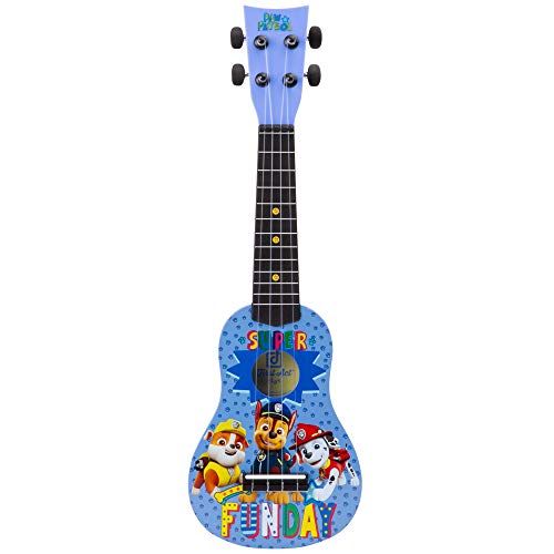  [아마존베스트]First Act Paw Patrol Toy Ukulele, 20 Inch - with Nylon Strings, Tuning Gears  Ukulele for Beginners, Musical Instruments for Toddlers - Features Chase, Marshall, and Rubble