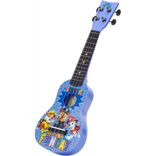  [아마존베스트]First Act Paw Patrol Toy Ukulele, 20 Inch - with Nylon Strings, Tuning Gears  Ukulele for Beginners, Musical Instruments for Toddlers - Features Chase, Marshall, and Rubble