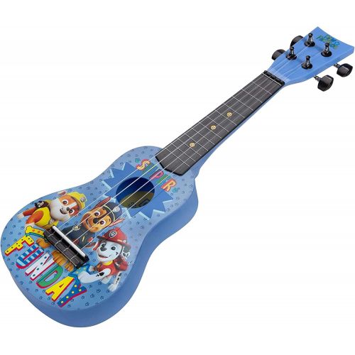  [아마존베스트]First Act Paw Patrol Toy Ukulele, 20 Inch - with Nylon Strings, Tuning Gears  Ukulele for Beginners, Musical Instruments for Toddlers - Features Chase, Marshall, and Rubble