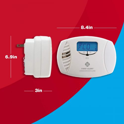  [아마존 핫딜]  [아마존핫딜]First Alert Dual-Power Carbon Monoxide Detector Alarm | Plug-In with Battery Backup and Digital Display, CO615