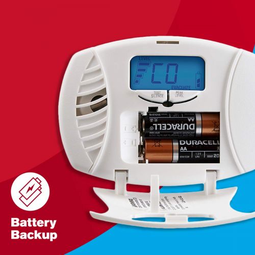  [아마존 핫딜]  [아마존핫딜]First Alert Dual-Power Carbon Monoxide Detector Alarm | Plug-In with Battery Backup and Digital Display, CO615
